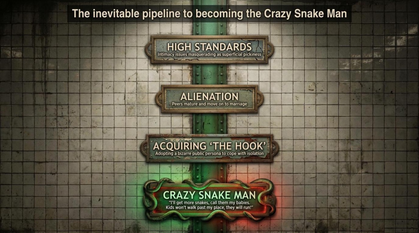 Slide 6: pipeline to Crazy Snake Man