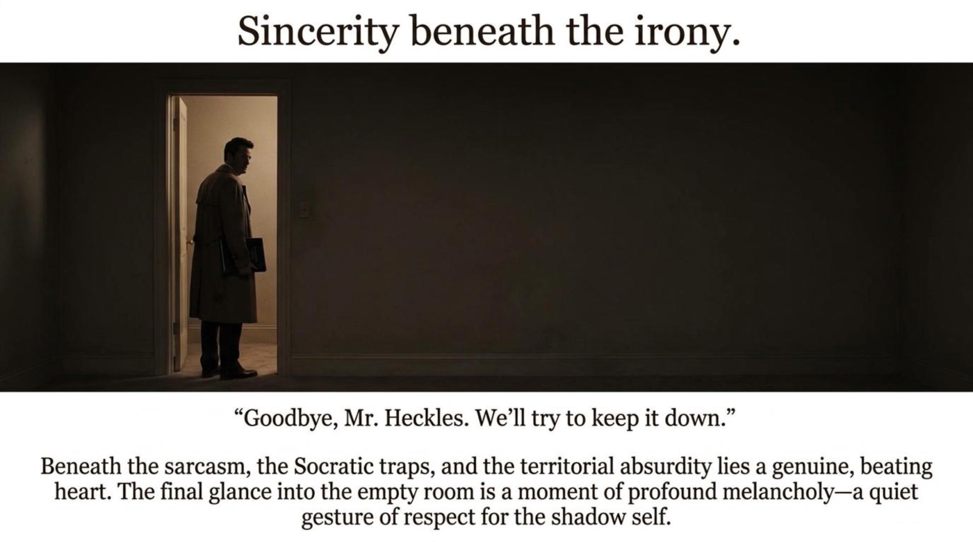 Slide 14: Goodbye Mr. Heckles