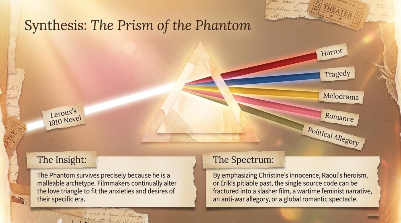 The prism of the Phantom: Leroux’s novel refracted into horror, tragedy, melodrama, romance, and political allegory
