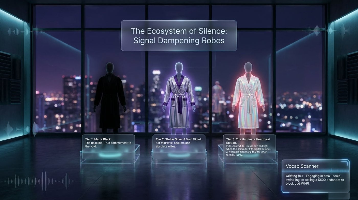 The Ecosystem of Silence: signal dampening robes in three tiers