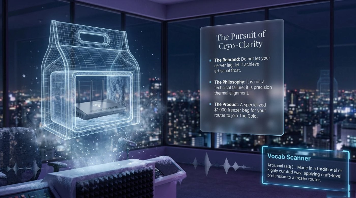 The Pursuit of Cryo-Clarity: a router wrapped in artisanal frost