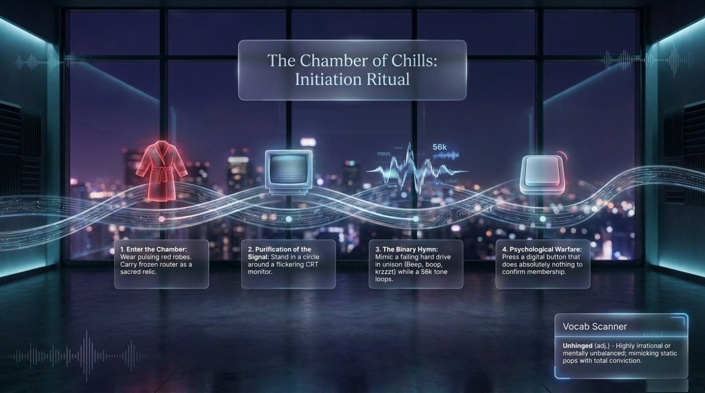 The Chamber of Chills: the four-step initiation ritual