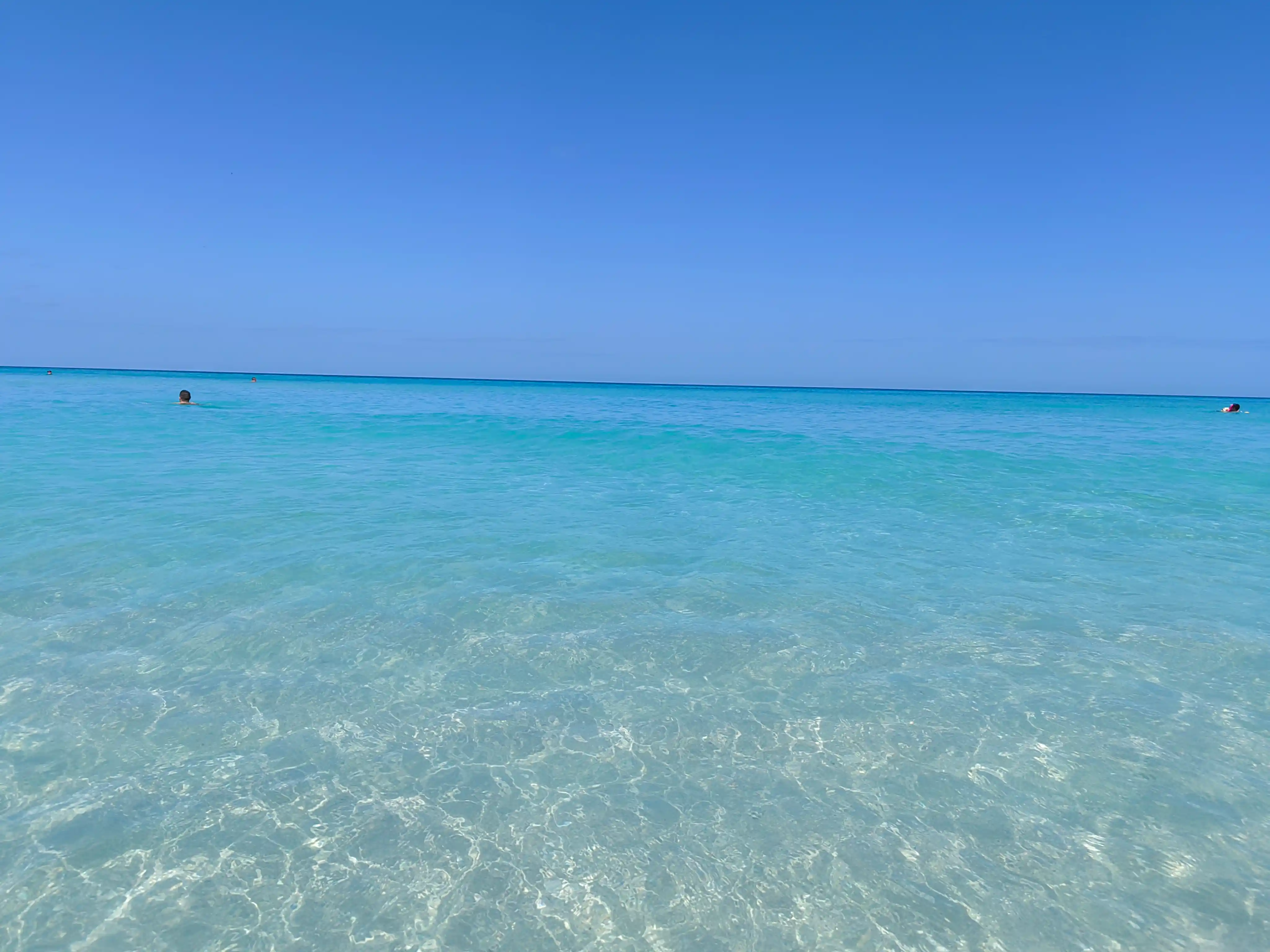 Clear shallow ocean water