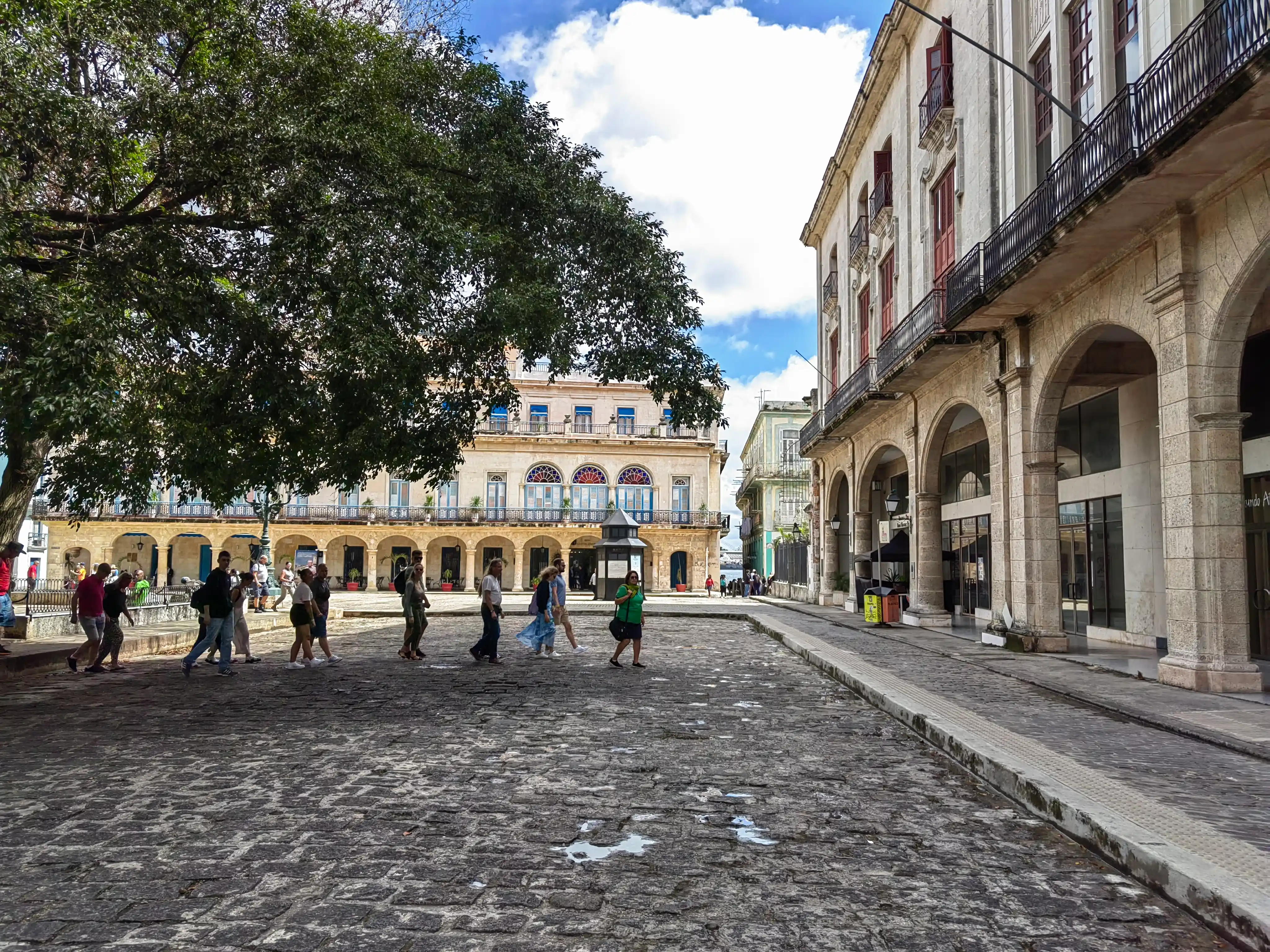 Large historic plaza