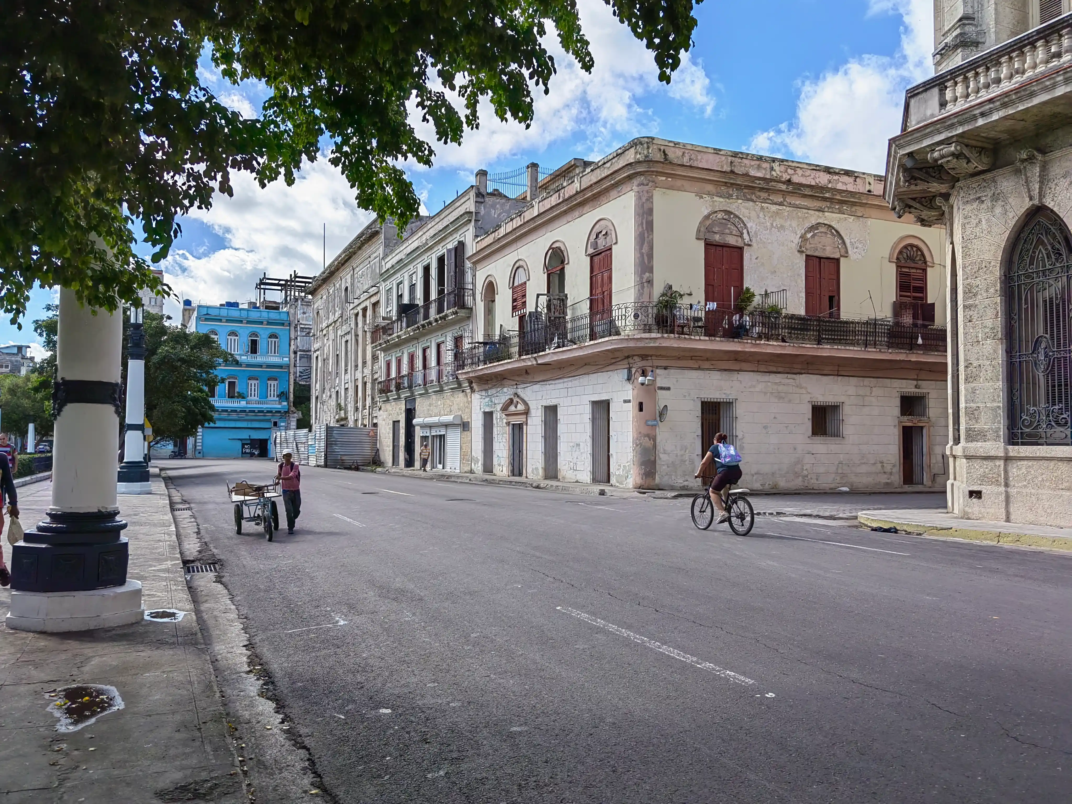 Urban street with decay